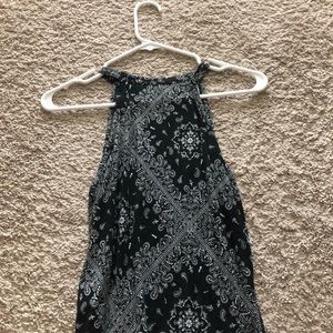 black bandanna prink tank top